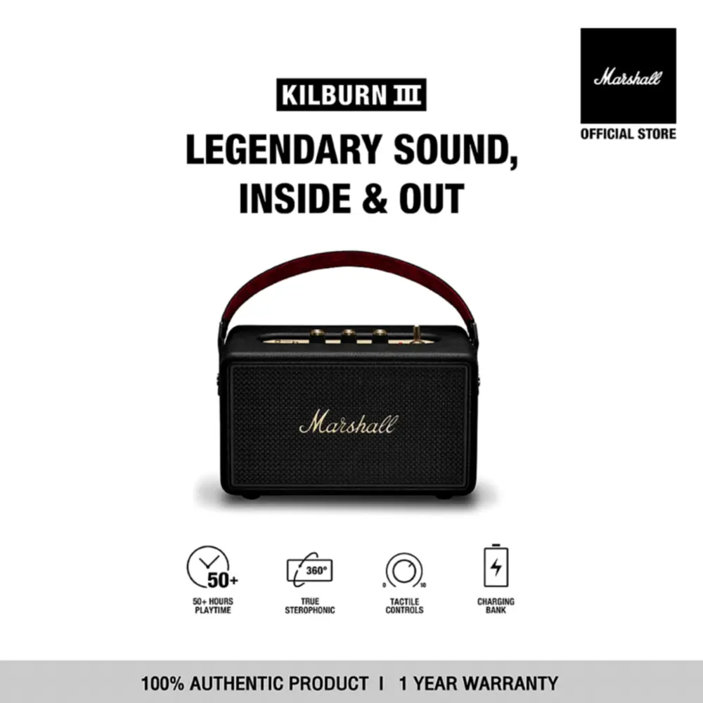 Marshall Kilburn III รีวิว: ลำโพงบลูทูธพกพาเสียงดี ดีไซน์คลาสสิก ที่สายดนตรีไม่ควรพลาด