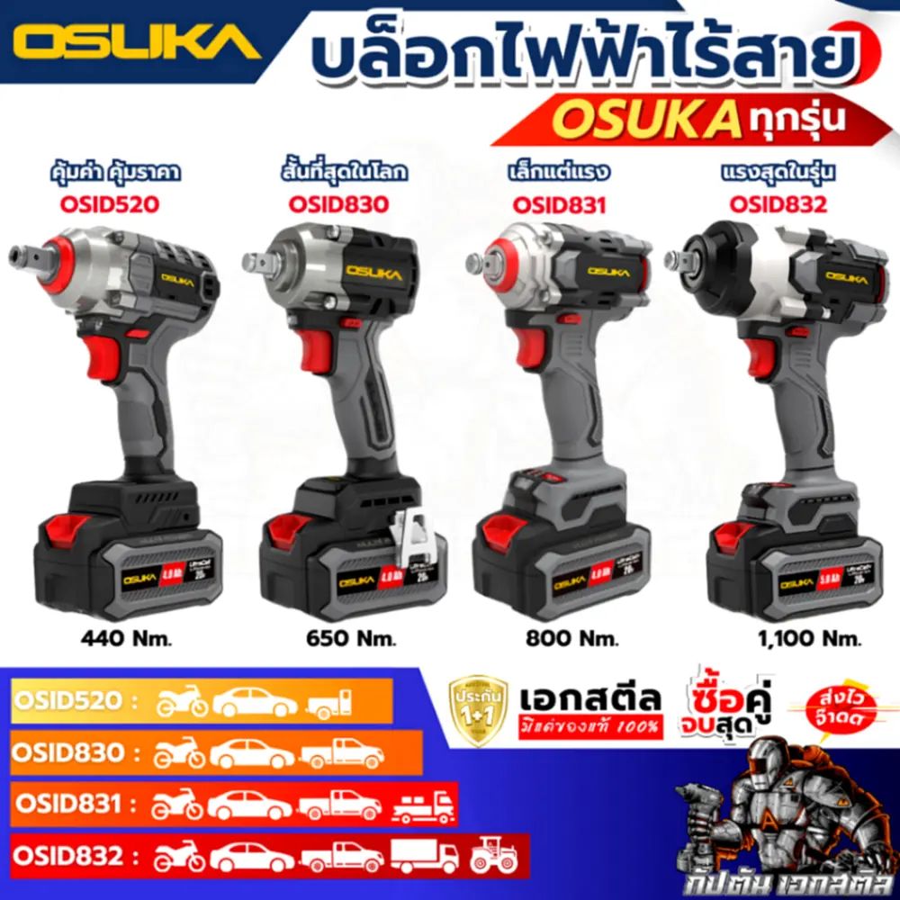 รีวิว OSUKA บล็อกไฟฟ้าไร้สาย OSID-520 (และรุ่นอื่นๆ): คุ้มค่าน่าใช้ไหม?
