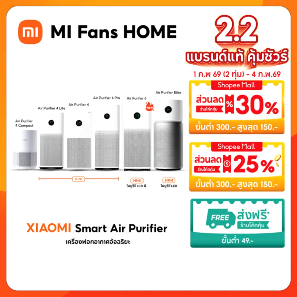 รีวิว Xiaomi Smart Air Purifier: กำจัด PM2.5 และฟอร์มาลดีไฮด์ อากาศสะอาดในบ้าน